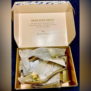 Birdy Grey Gold Strap Heels